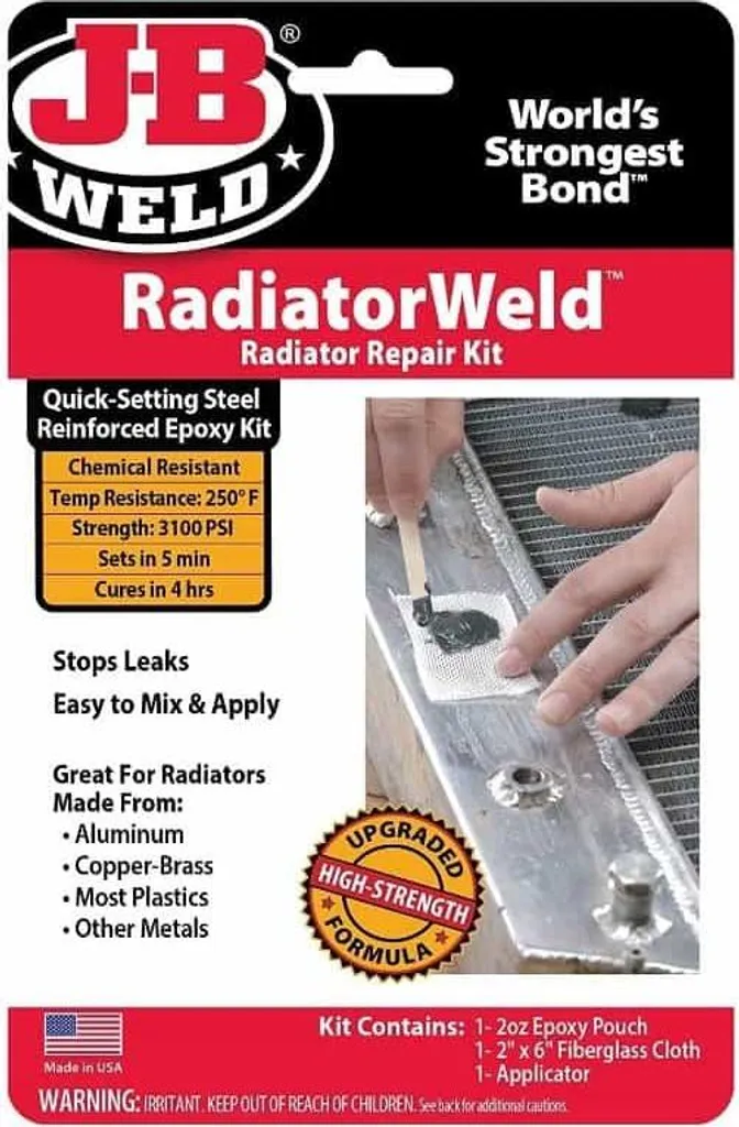 L'Originale J-B WELD RadiatorWeld Kit per Riparazioni Durature