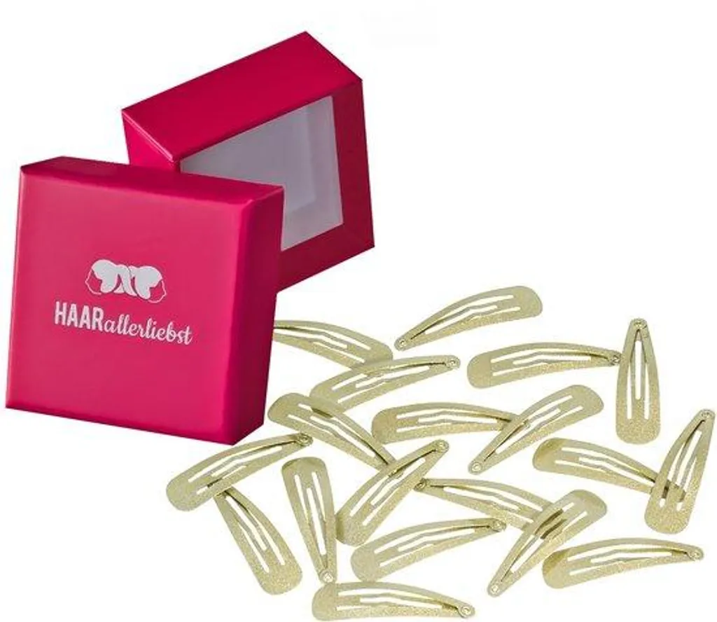 Pinces à cheveux dorées et brillantes de 5 cm pour femme lot de 20 unités