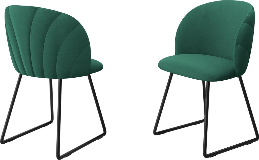 MIRJAN24 Esszimmerstuhl K99 M, Esszimmer Kollektion, Beine aus Metall, Polsterstuhl (Farbe: Royal Velvet 12)