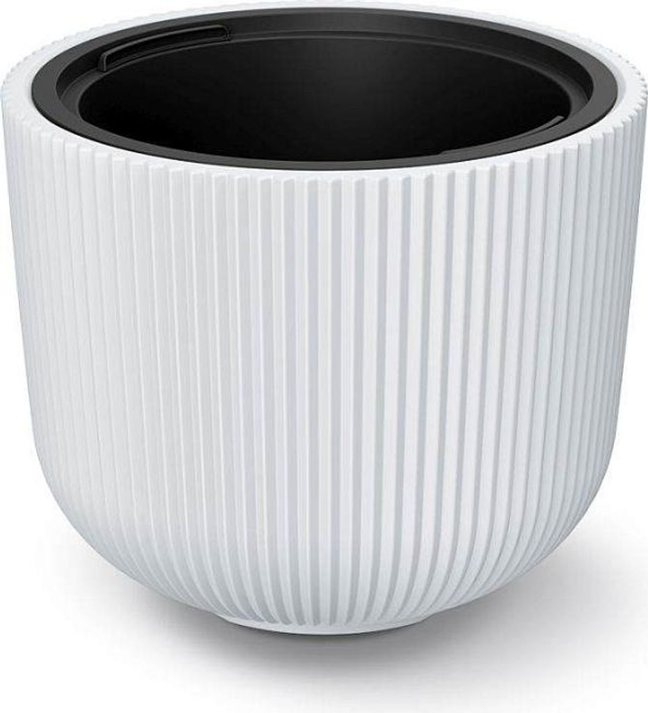 Prosperplast s.r.o. Pot de fleurs avec insert MILLY blanc Image du produit 