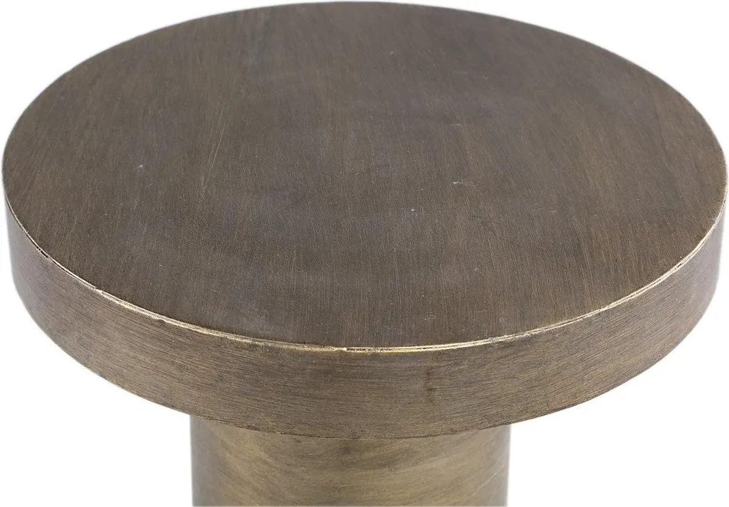 Table d'appoint Design Métal Doré Ø30cm Lox - Finition Luxe Moderne