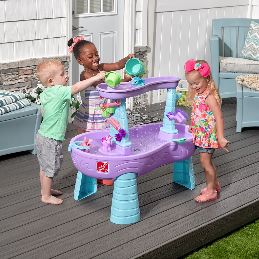 Table d'activité aquatique Rain Shower Licornes avec 13 jouets variés - 3
