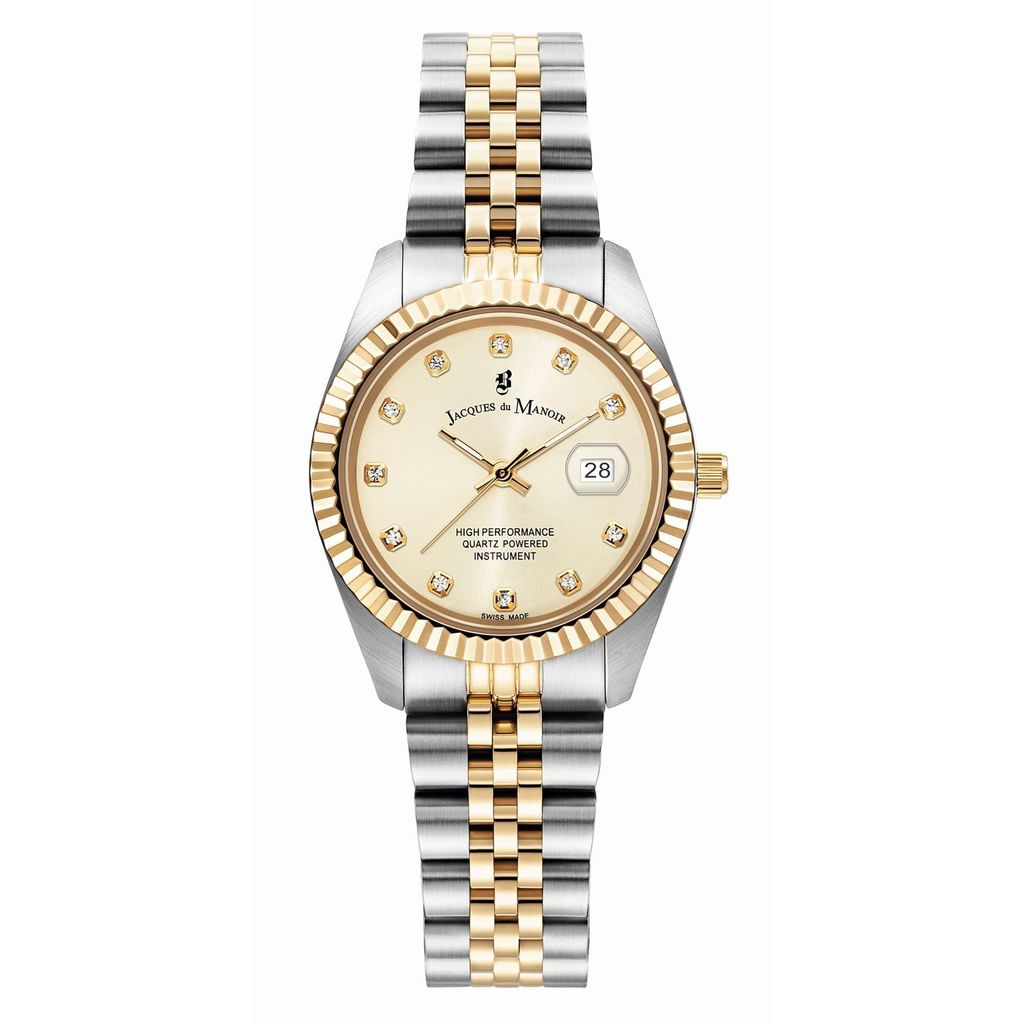 Jacques du Manoir Date watch Inspiration 31mm Gold Immagine del prodotto 