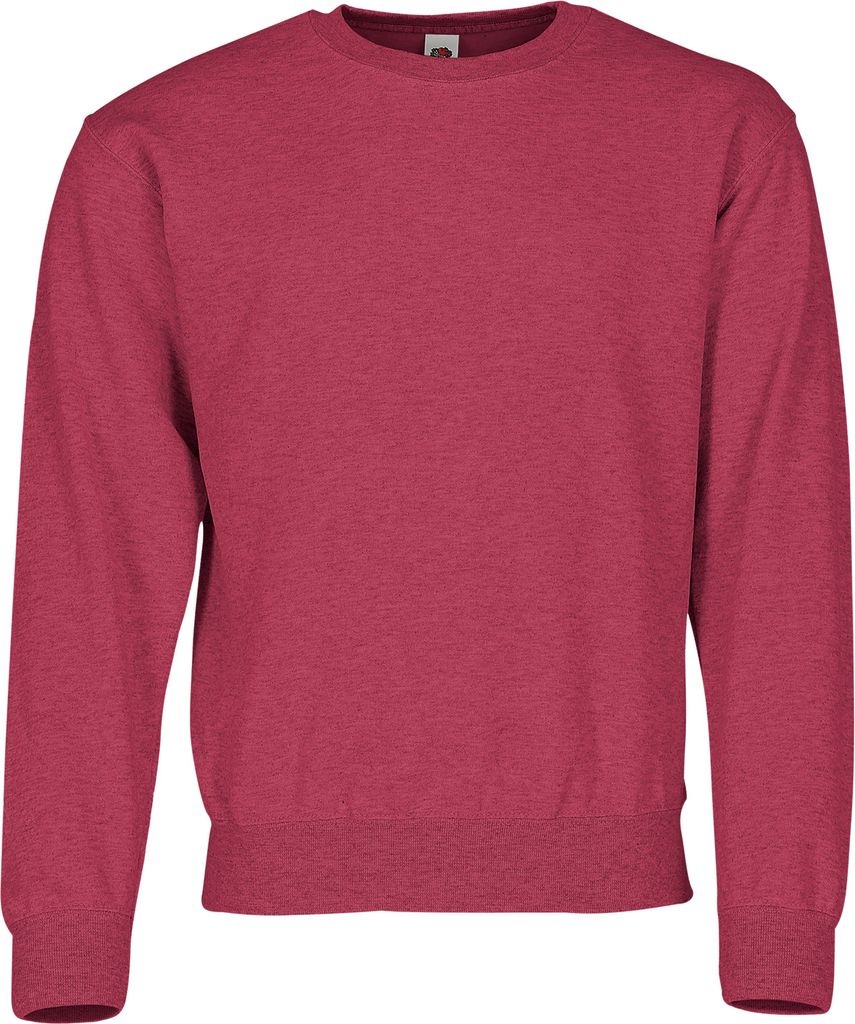 Classic Set-In Sweat ,Farbe: vintage rot meliert + GRATIS MyShirt Stoffbeutel ,Größe: 2XL