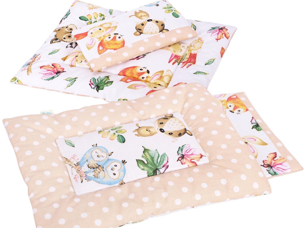 Puppenbettwäsche mit BOBO Puppenbettwäsche-Applikation - Produktbild 