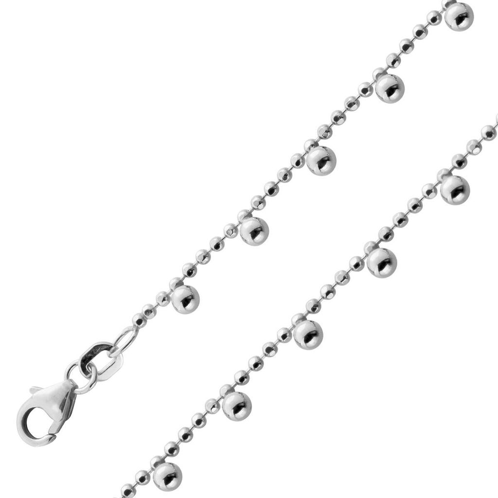 Armband Silber 925 Kugelanhänger 19