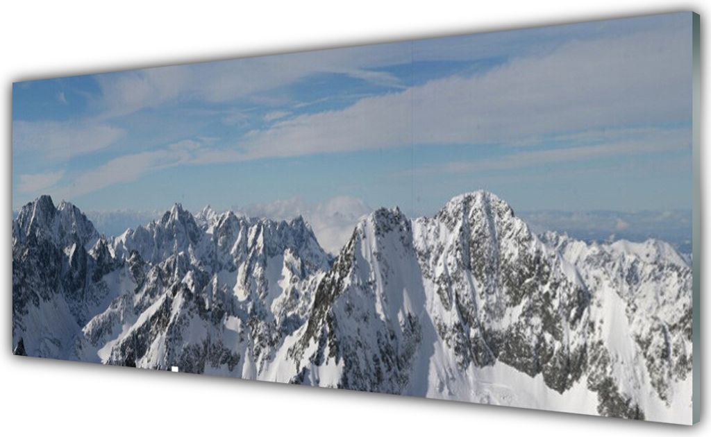 Acrylglasbilder 125x50 Wandbild Druck Gebirge Landschaft