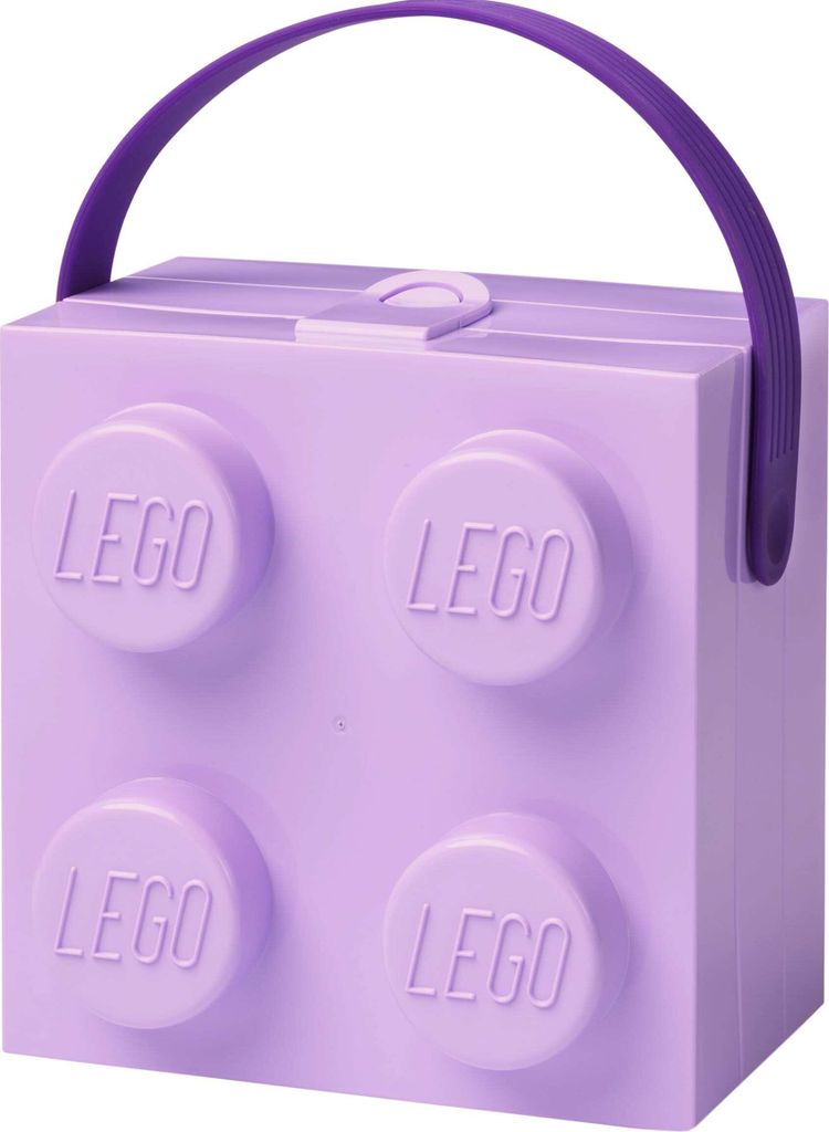 LEGO 40240004 Pudełko na kanapki LEGO z uchwytem, lawendowe Zdjęcie produktu 