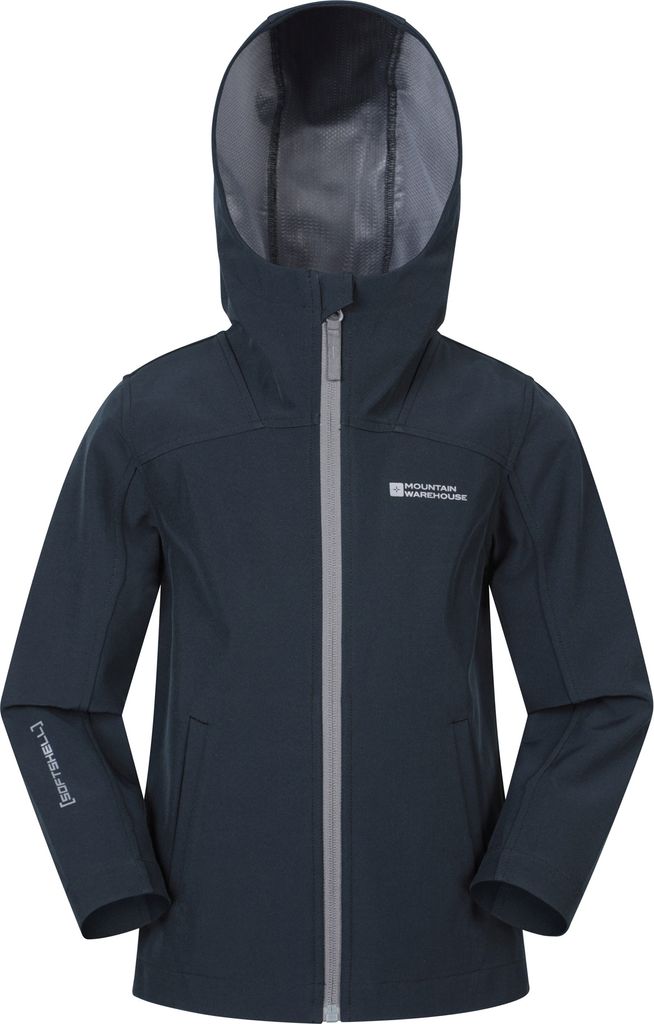 Mountain Warehouse - "Retreat" Softshelljacke für Kinder MW4128 (158) (Schwarz)