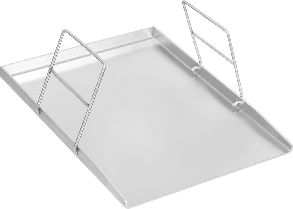 Grillpfanne Edelstahl Silber Grillplatte für Grill Ersatzteil