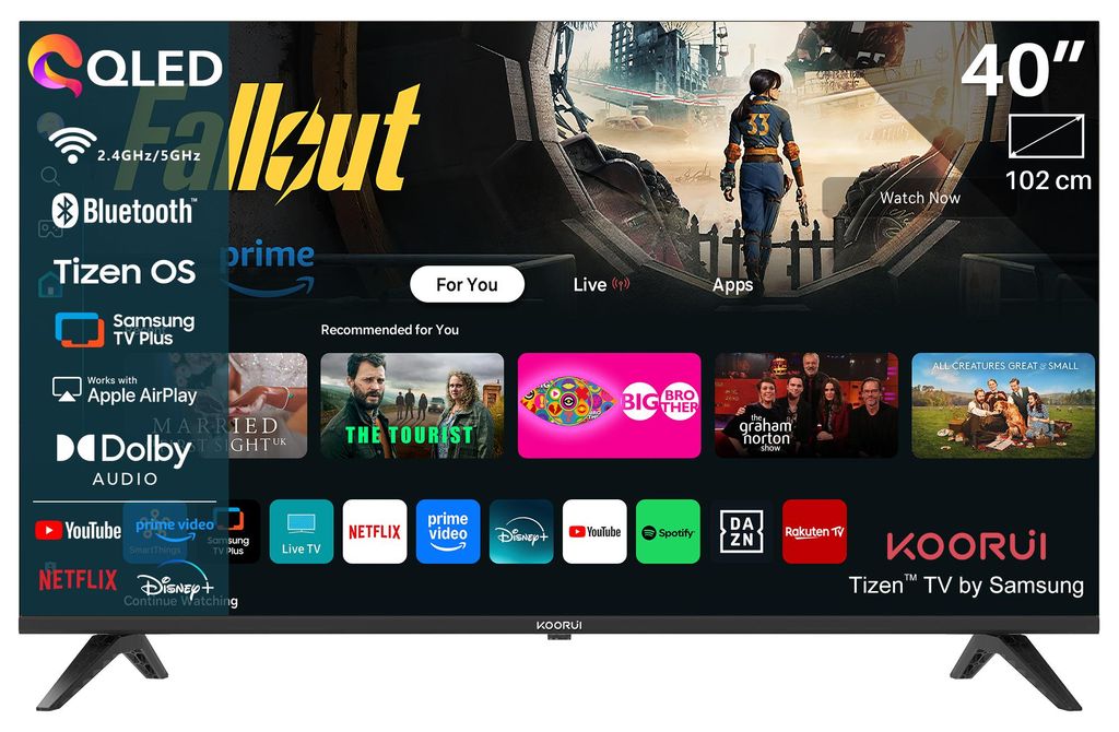 Koorui Tizen by Samsung Smart TV - QLED Full HD - 40 Produktbild 