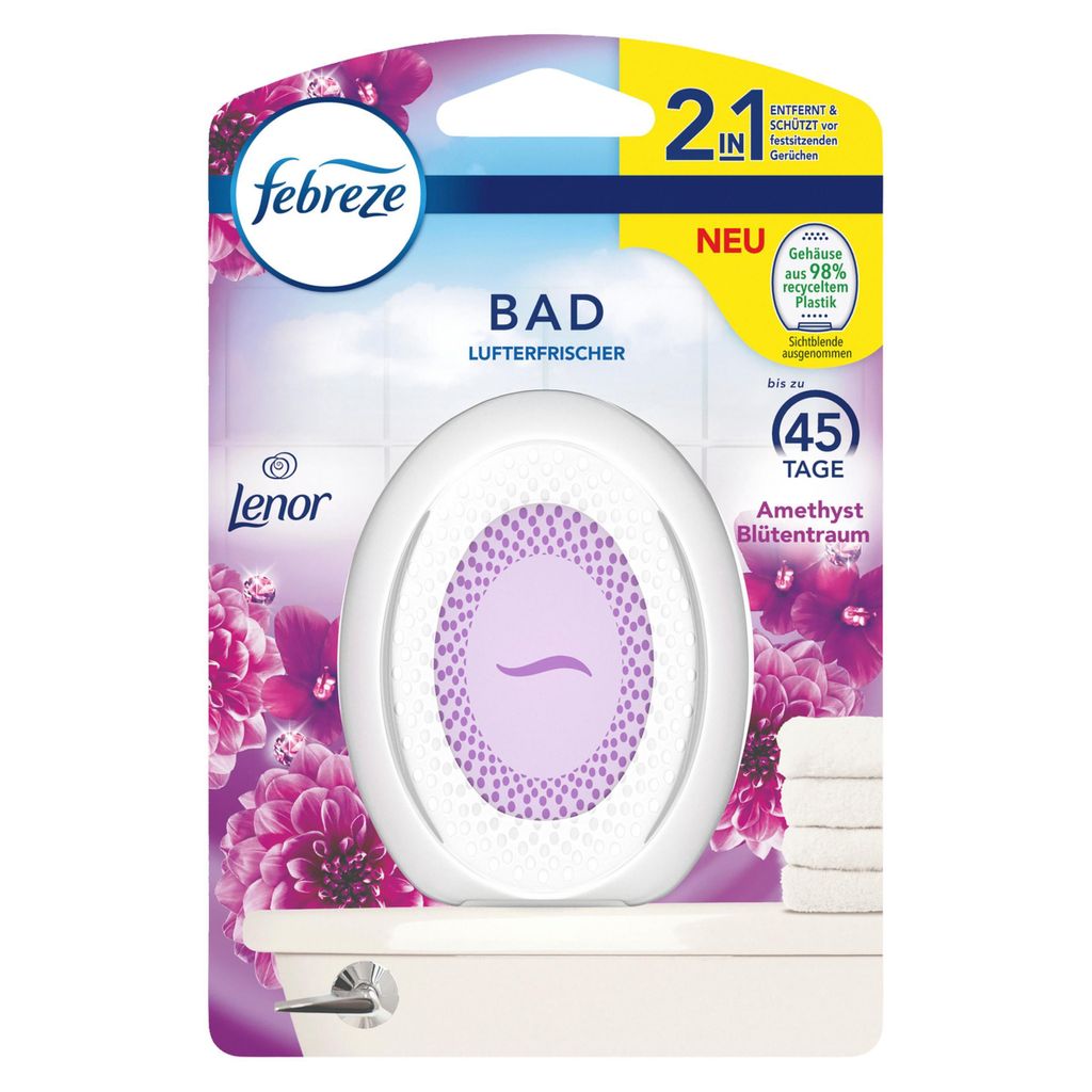 Febreze Bad Lufterfrischer Amethyst Blütentraum - Raumduft (1er Pack)
