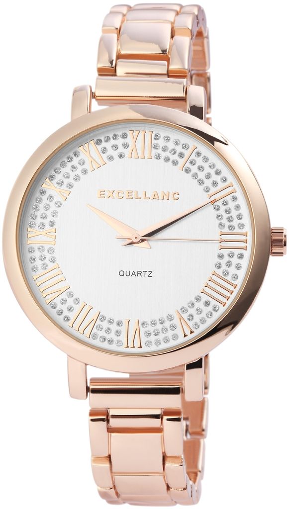 Excellanc Damenuhr mit Metallarmband