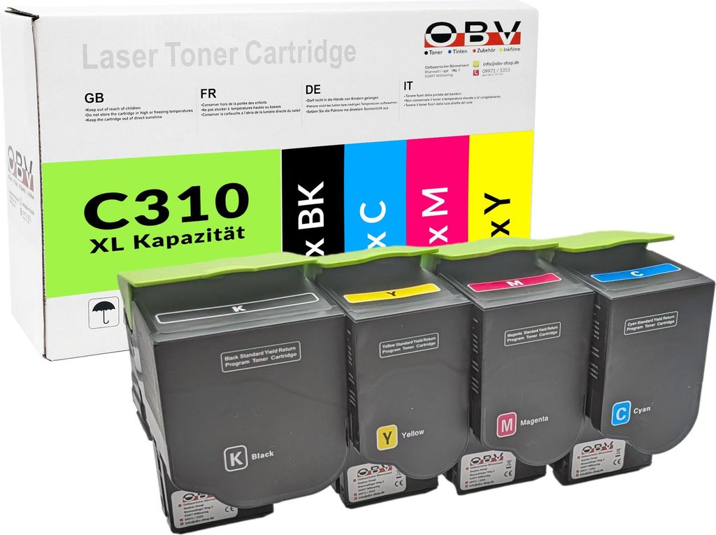 Kompatibles Toner-Sparset für Xerox für C310 C310 Series C315 (XL, BK/C/M/Y)