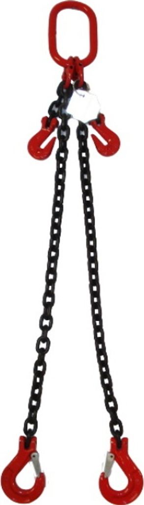 Joma-Tech 2-Strang Anschlagkette 1,5m GK8 10mm schwarz VK. Klaue