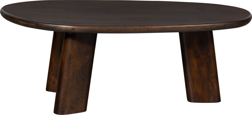 roundly couchtisch mango holz dunkelbraun