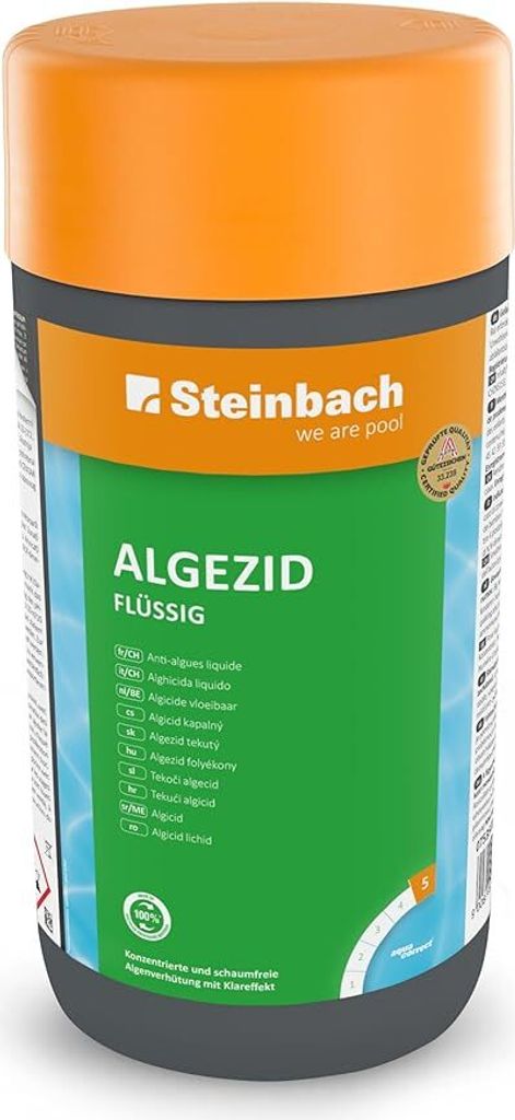Steinbach | Poolpflege Algezid Flüssig | antibakterielle Produktbild 