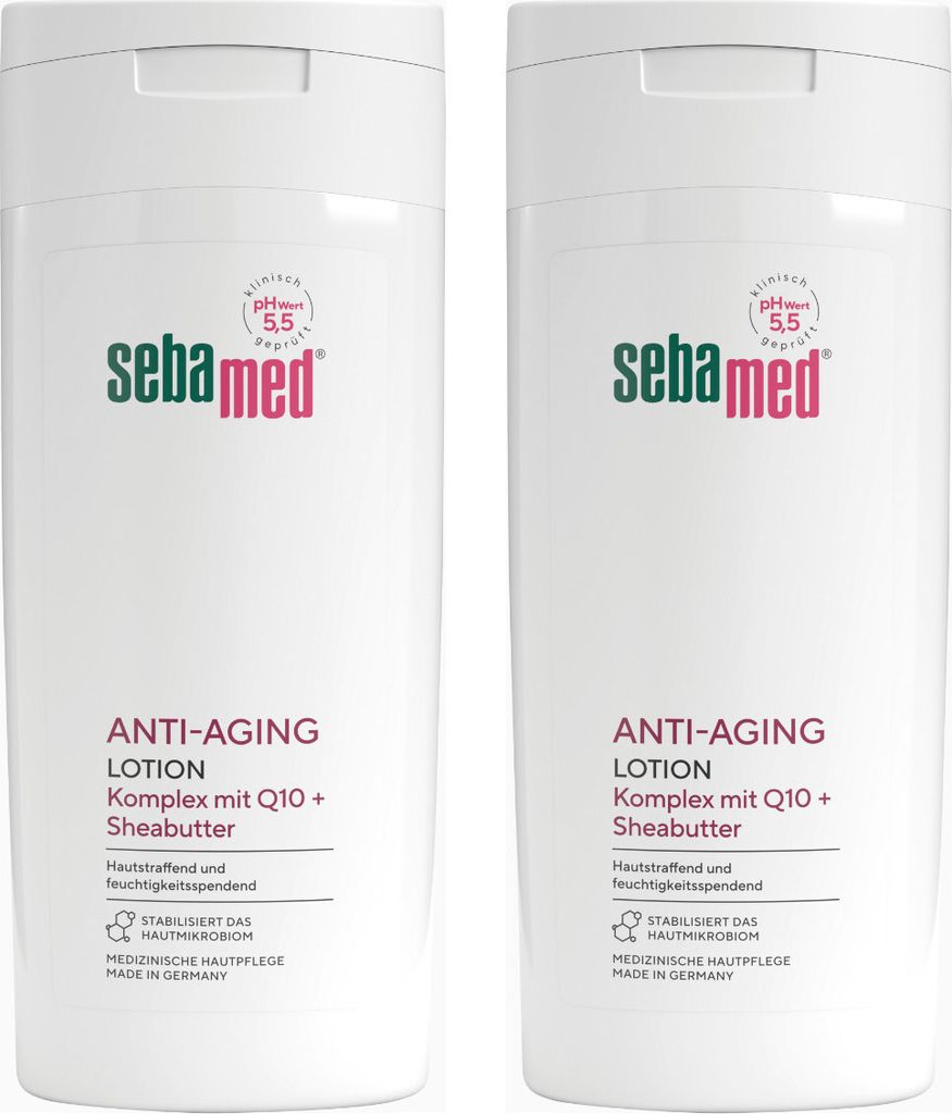 Sebamed Anti Aging hautstraffende Lotion Q10 Sheabutter 200ml 2er Pack