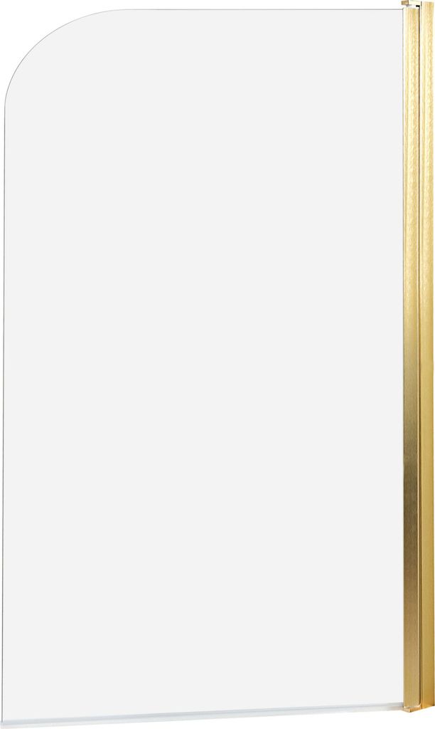 BELIANI Badewannenaufsatz Gold Sicherheitsglas u. Produktbild 