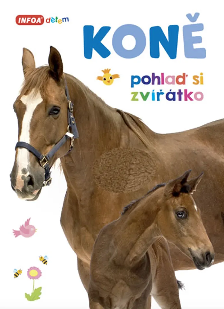 Livre Koně Pohlaď si zvířátko : album tactile interactif sur les chevaux
