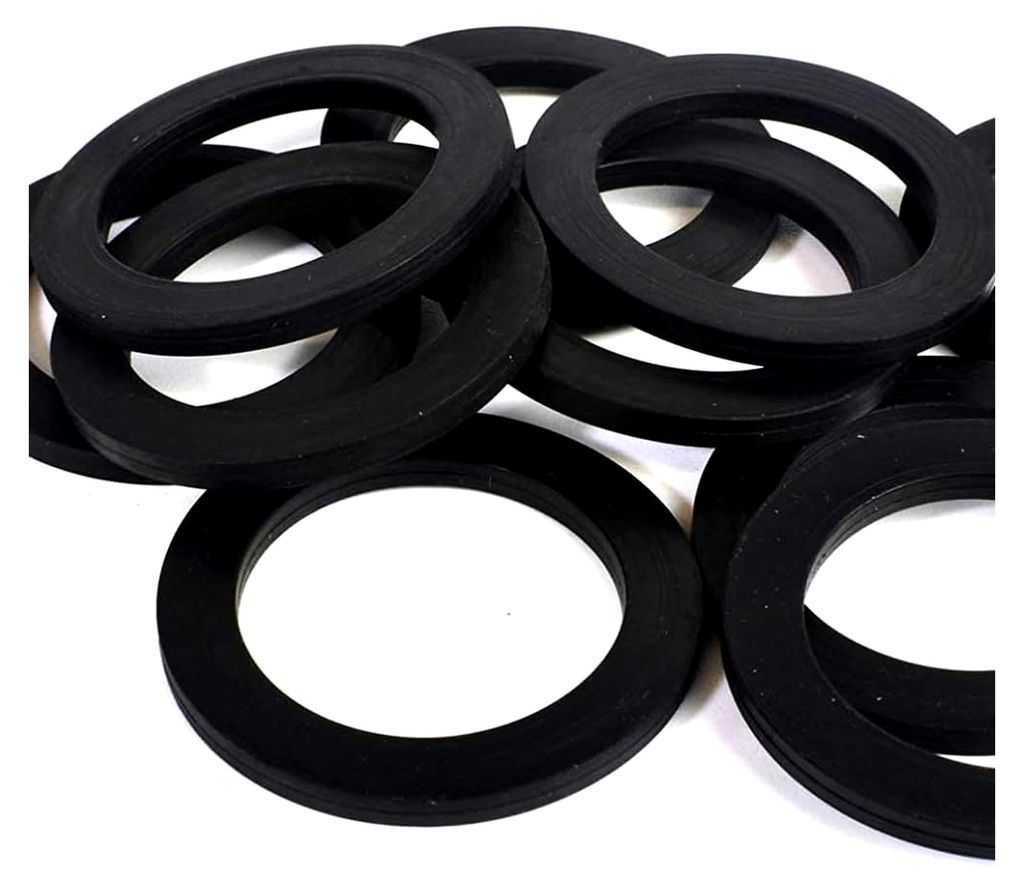 5 Stück - Universelle hydraulische Gummidichtung 1"1/4 für Küchenspülen-Siphon, 3 mm Höhe, flache Dichtung kompatibel mit Lira, Unterlegscheib...