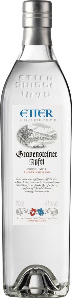 Etter Söhne AG Distillerie Zug Etter Gravensteiner Apfel Schweiz NV Obstbrand ( 1 x 0.7 L )