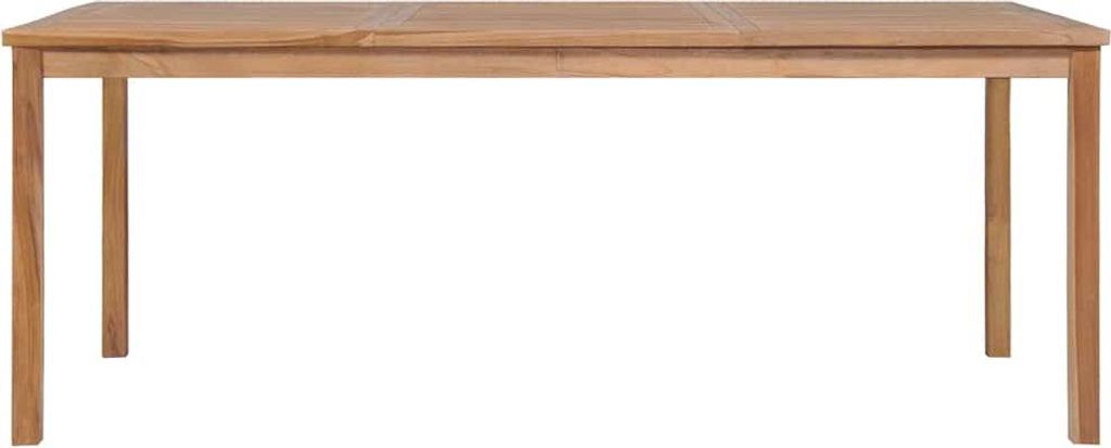 vidaXL Gartentisch 200x100x77 cm Massivholz Teak
