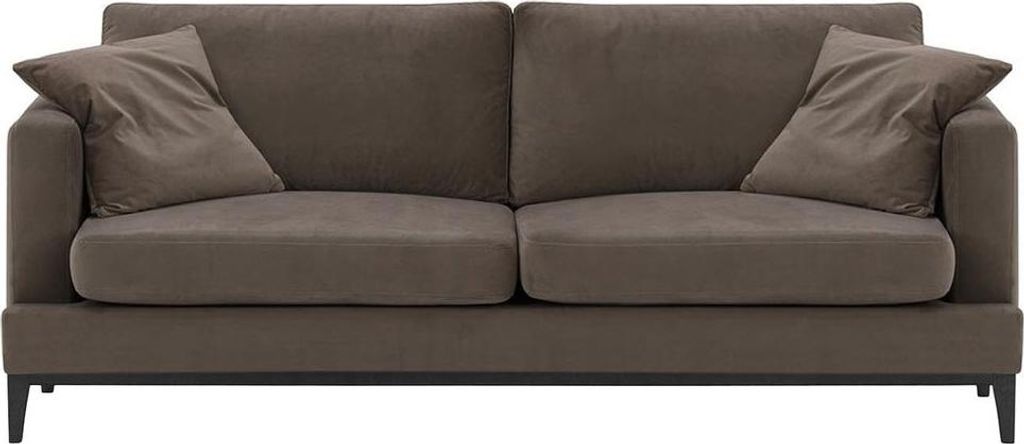 Dreisitzer-Sofa Covex Wood-Velluto 17-black