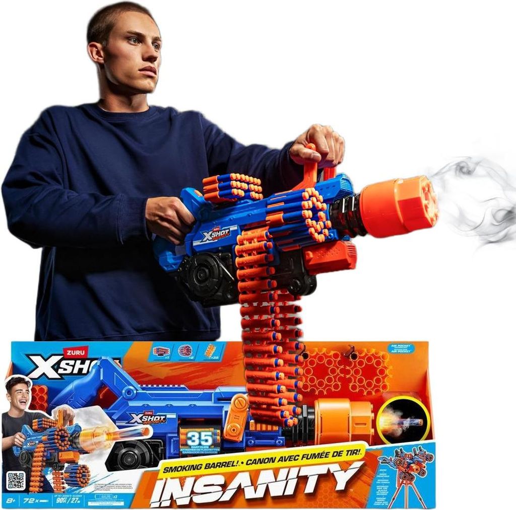 Zuru XSHOT - Insanity Blaster Smoke N Barrel Immagine del prodotto 