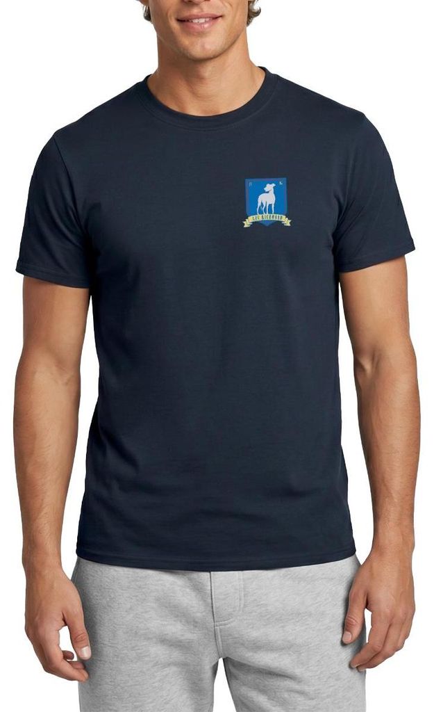 Spreadshirt Ted Lasso A.F.C Richmond Brust Logo Männer T-Shirt, XXL, Navy