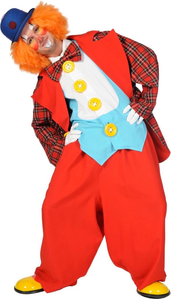T405-M bunt Herren Clown Kostüm Anzug Gr.M=50