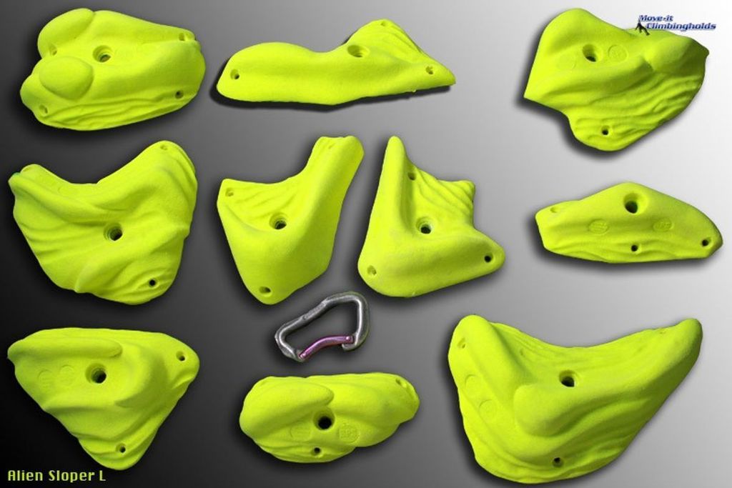 Move-it-Climbingholds - Alien Sloper L (Klettergriffe-Set),sand