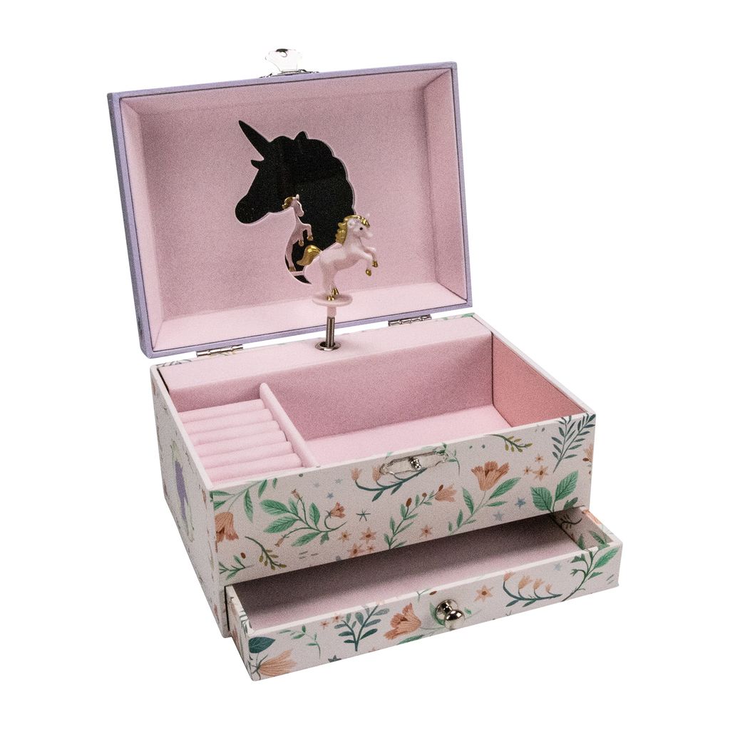 GICO Einhorn Schmuckkästchen Rosa-Lila – Spieluhr & Produktbild 