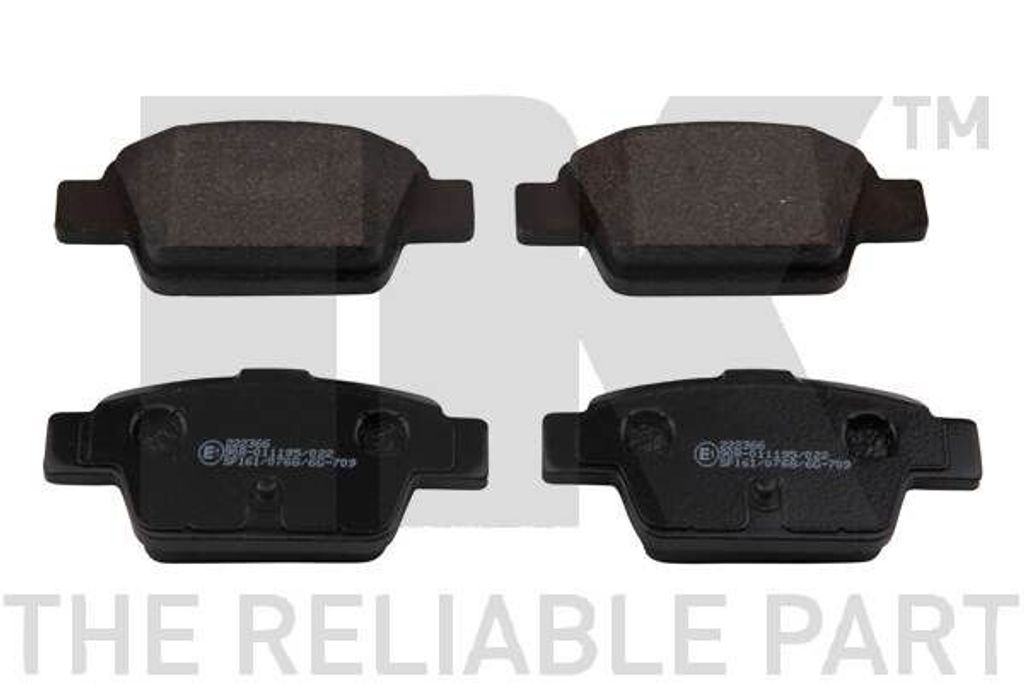 NK Bremsbeläge Satz Hinten Bremsklötze für FIAT BRAVO II (198) 222366