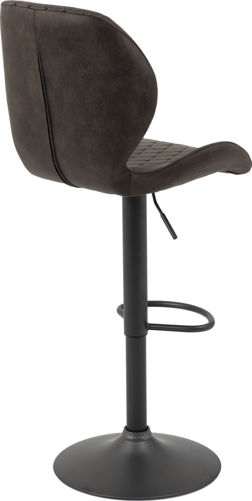 2er Set Barhocker Sonja - Mikrofaser Braun m.Rautensteppung Produktbild 7