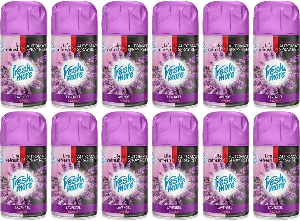Fresh & More Lufterfrischer Lavendel Nachfüller (12er Pack) 250ml
