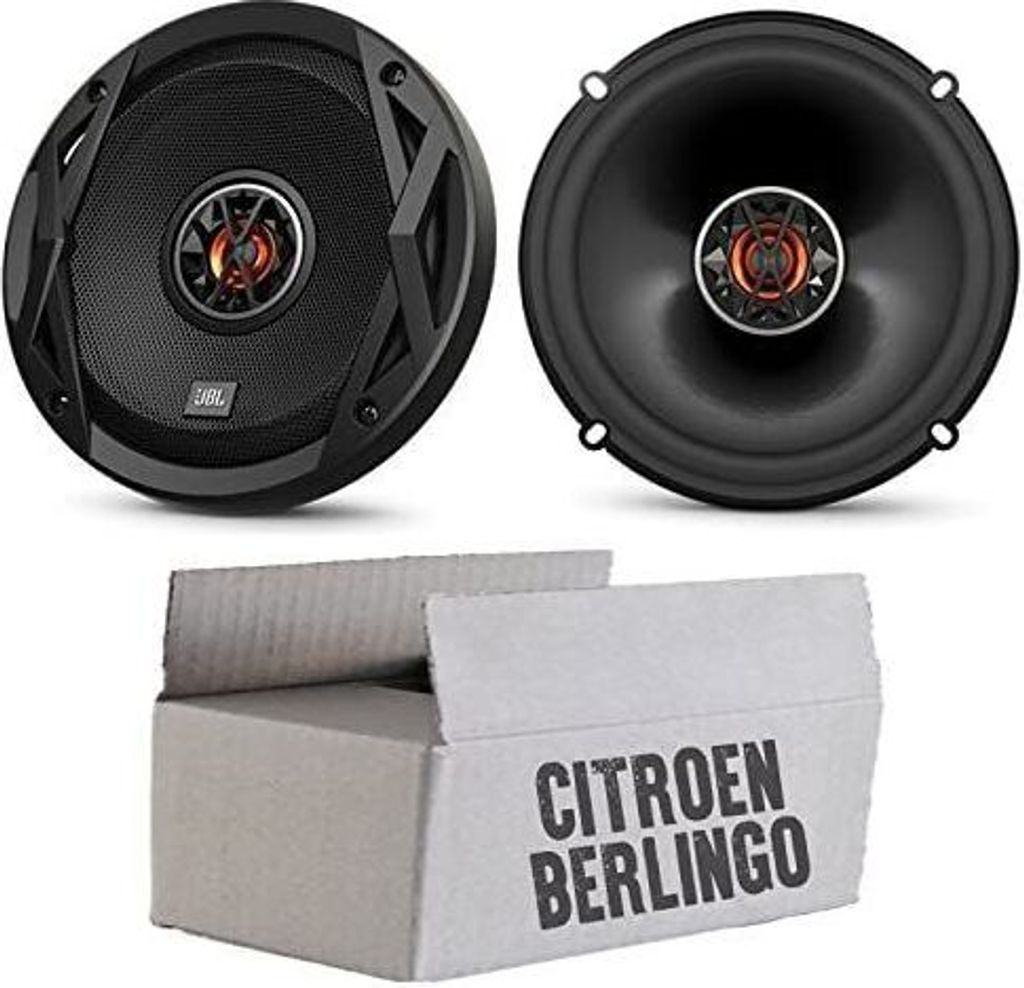 Lautsprecher Boxen JBL Club 6522 | 2-Wege | 16,5cm Koax Auto Einbauzubehör - Einbauset passend für Citroen Berlingo 2 - justSOUND