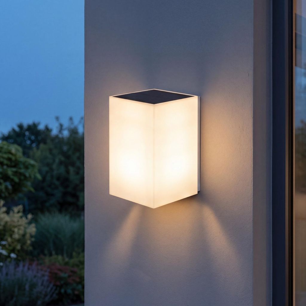 LED Außenwandleuchte Solar Bewegungsmelder IP65 Produktbild 