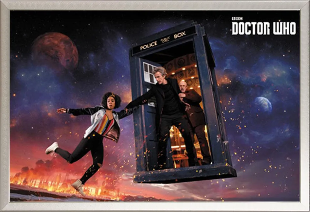 Poster Doctor Who Saison 10 Iconic avec Cadre Maxi Shinsuke Argenté