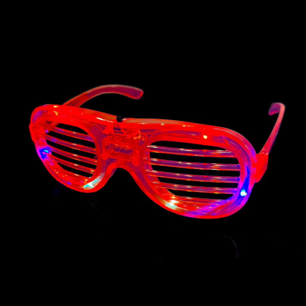 LED Brillen 4 Partybrille, leuchtet, Farben