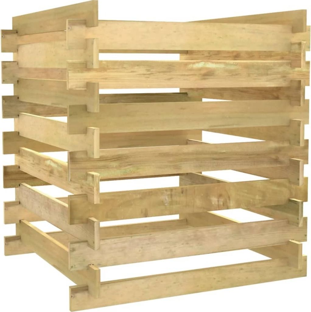 vidaXL Kompostownik z ramą z listew 90x90x90 cm Zdjęcie produktu 