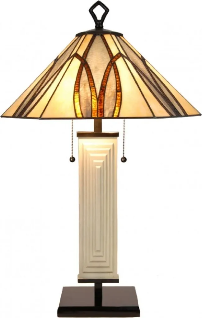 Lampe Tiffany Artisanale Multicolore 50cm - Luminaire Luxe Casa Padrino