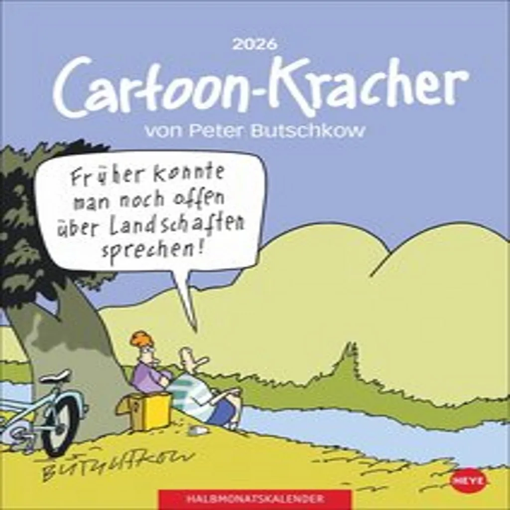 Calendrier 2026 Cartoon-Kracher par Peter Butschkow grand format 24p