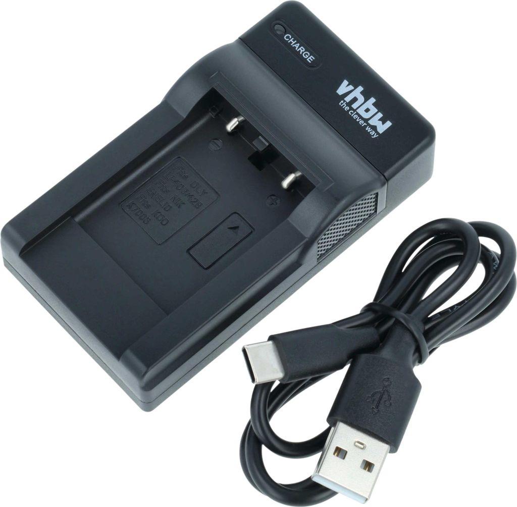 vhbw USB-C Ladegerät kompatibel mit Aldi Tevion SZ 7 Kamera Produktbild 