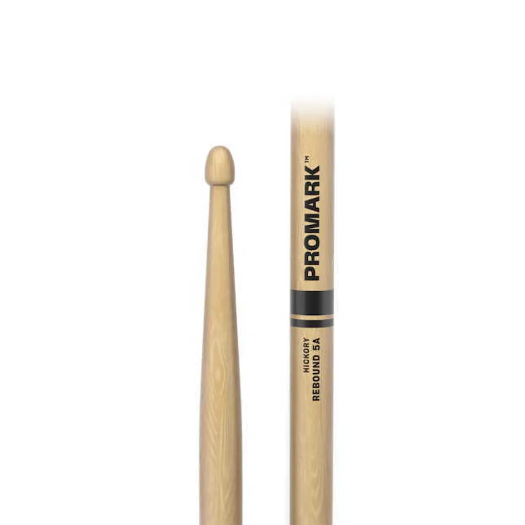 Baguettes de batterie 5A Rebound ProMark en Hickory pour batteurs Pro