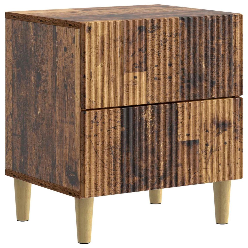 Maison Exclusive - Nachttisch Altholz 43 x 34,5 x 48 cm Holzwerkstoff