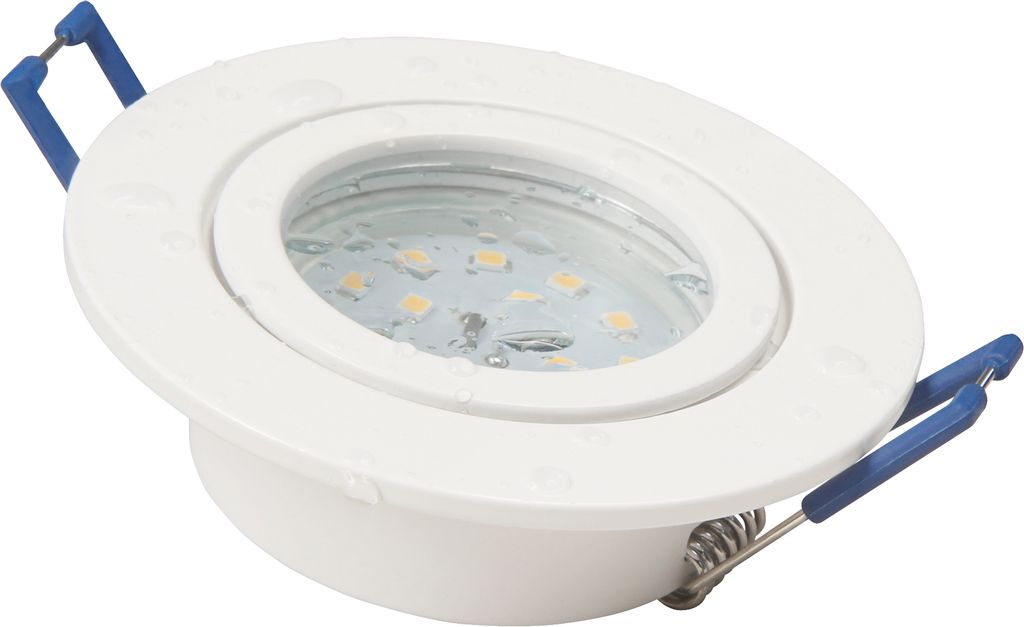 LED-Einbauleuchte McShine "Flatty", Ø83mm, 5W, 400lm, warmweiß, IP44