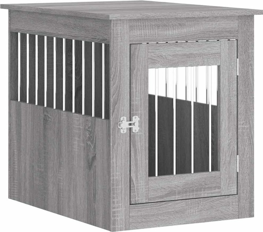 vidaXL Klec pro psy ve stylu nábytku Grey Sonoma 55x75x65 Obrázek produktu 