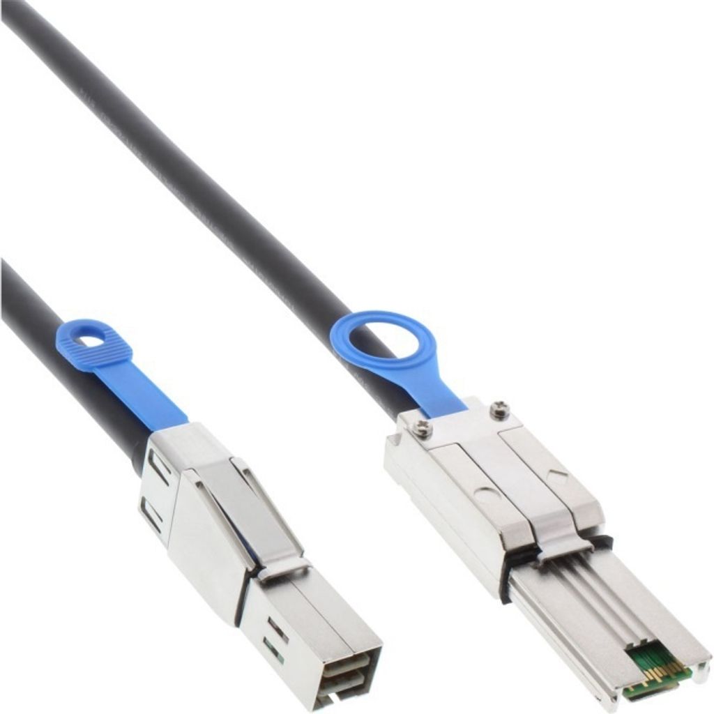 InLine externes Mini SAS HD Kabel, SFF-8644 zu SFF-8088, 6Gb/s, 0,5m