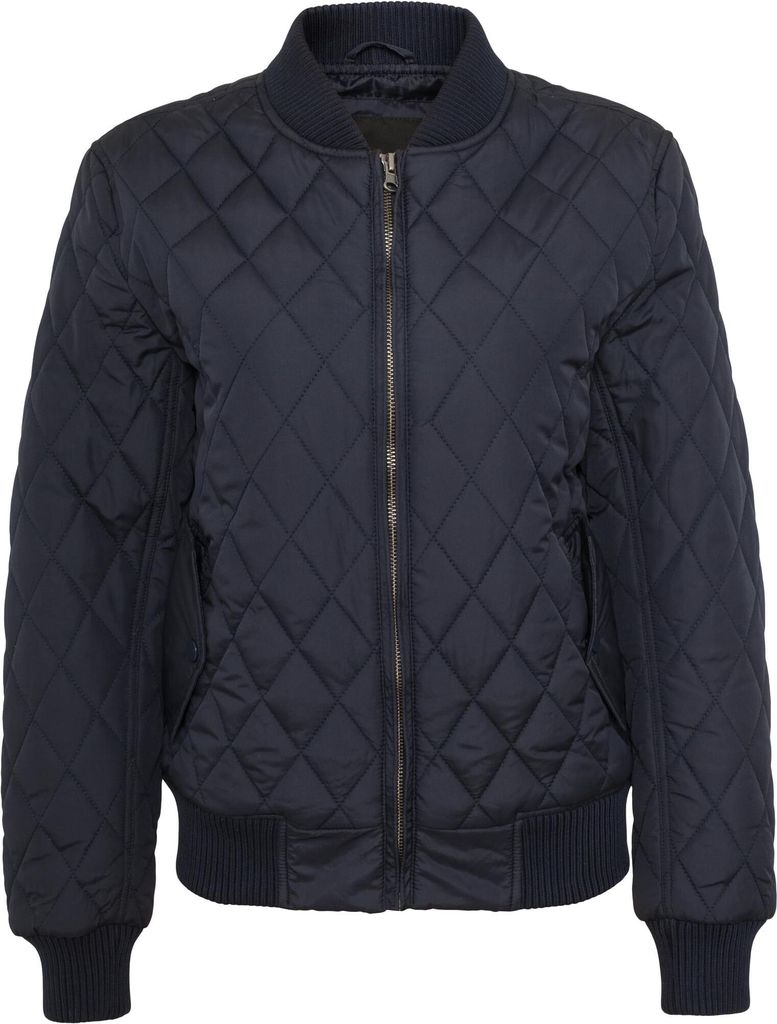 Urban Classics Donna Diamond Quilt Nylon Jacket navy - L Immagine del prodotto 